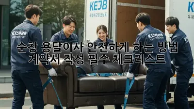 순창 용달이사 안전하게 하는 방법! 계약서 작성 필수 체크리스트